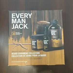 Every Man Jack Beard Kit, Sandalwood, New in Sealed Box